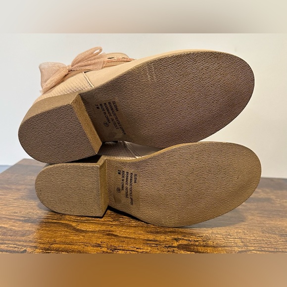 Pop Little/Big Girls Blush Elisha Block Heel Booties NWT Various Sizes - Picture 3 of 9